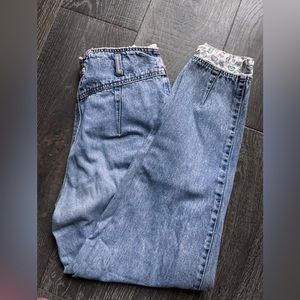 Vintage High Rise Blue Jeans -Prezzia